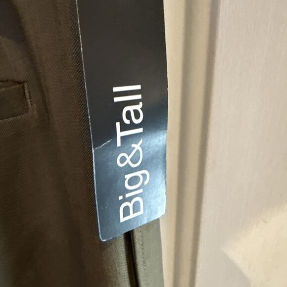 BIG & TALL Men’s Haggar Smart Fiber Dress Slacks 44 X 34 NWT - Picture 5 of 8